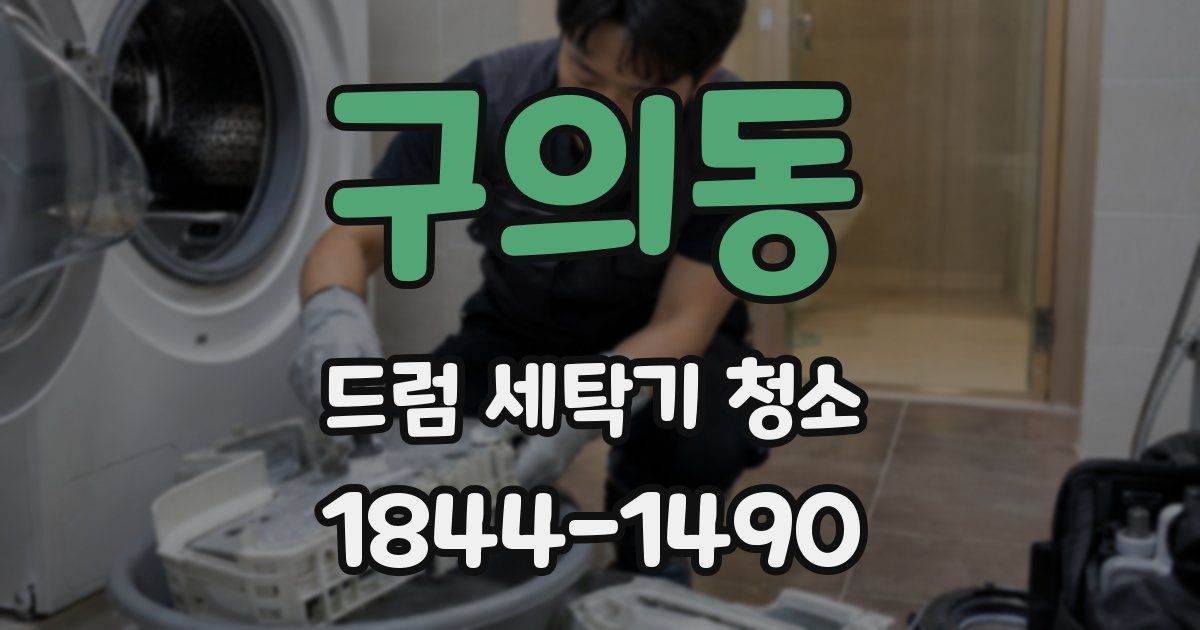 구의동 드럼 세탁기 청소