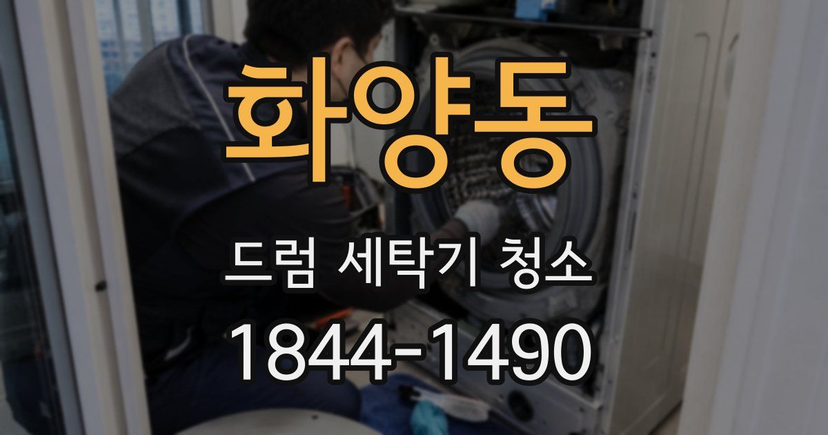 화양동 드럼 세탁기 청소