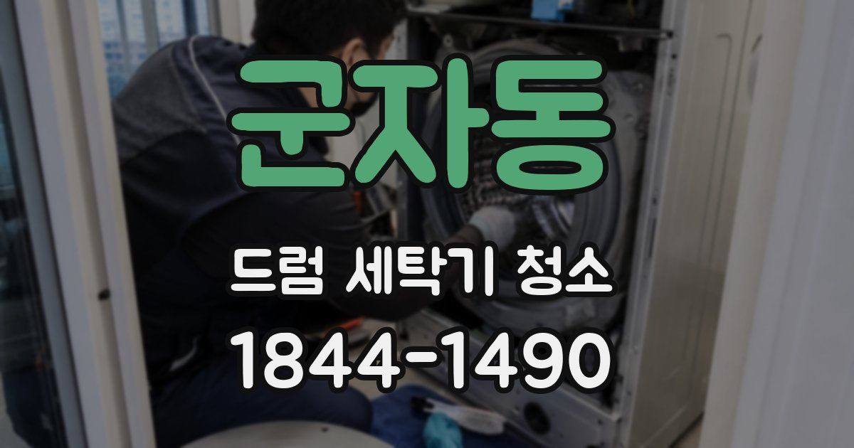 군자동 드럼 세탁기 청소
