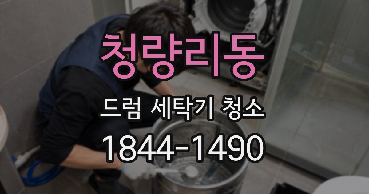 청량리동 드럼 세탁기 청소
