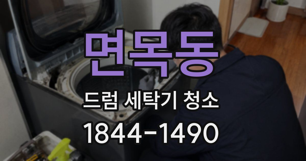 면목동 드럼 세탁기 청소