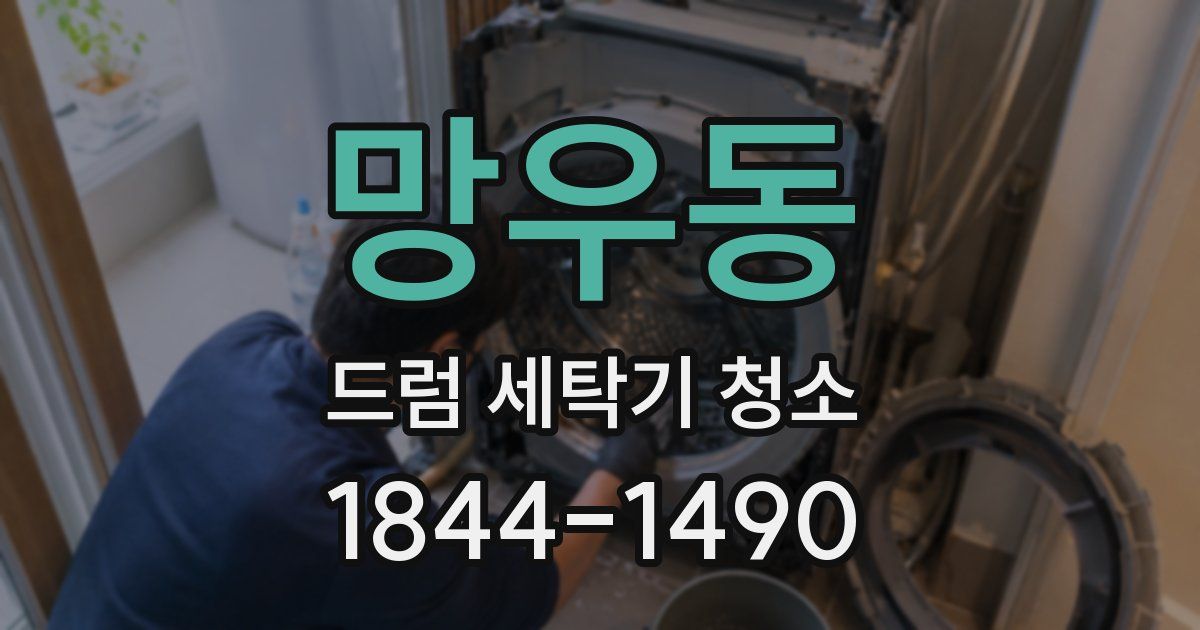 망우동 드럼 세탁기 청소