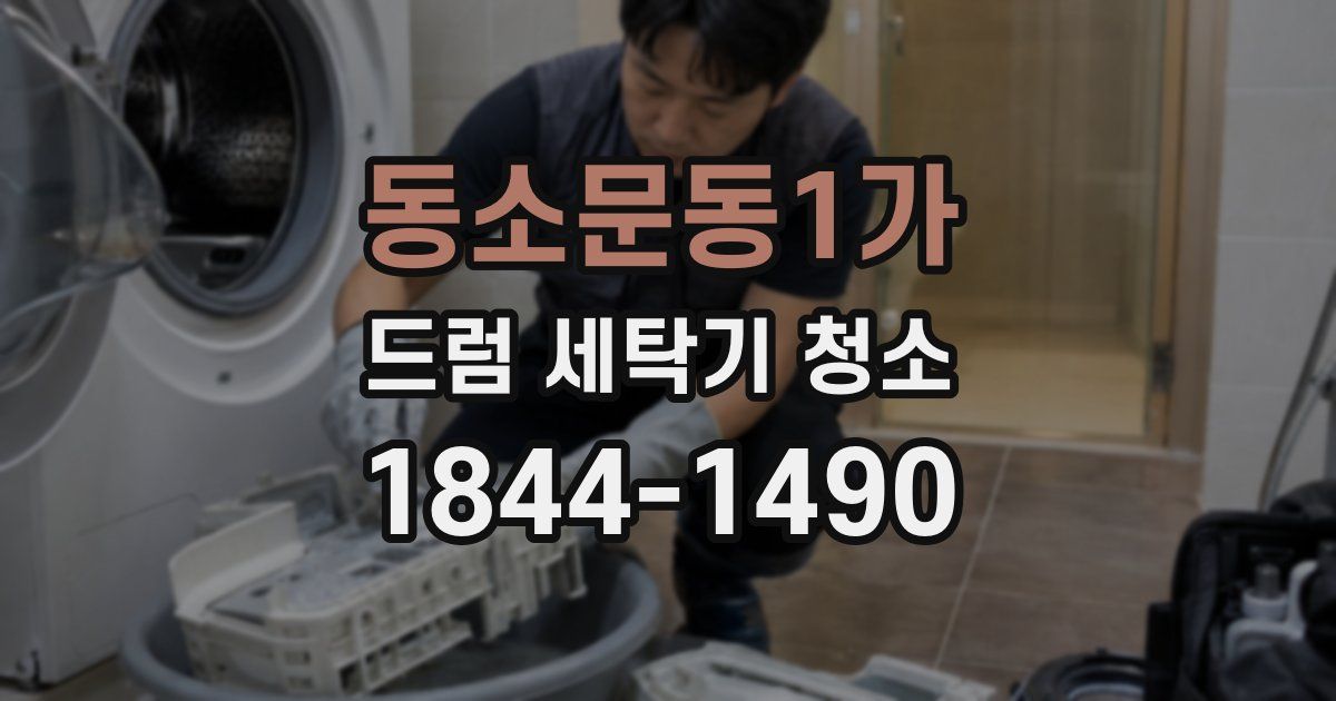 동소문동1가 드럼 세탁기 청소