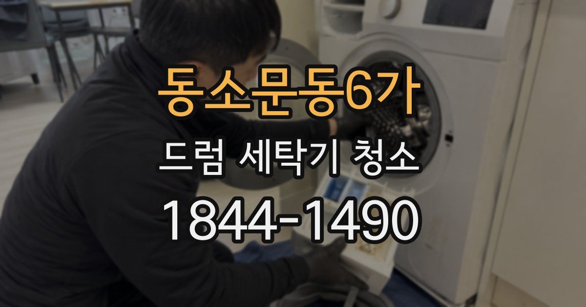 동소문동6가 드럼 세탁기 청소