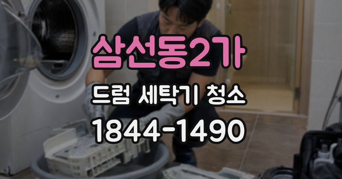 삼선동2가 드럼 세탁기 청소