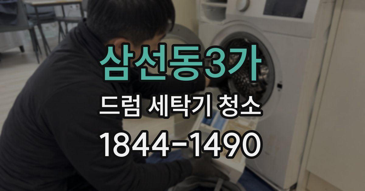 삼선동3가 드럼 세탁기 청소