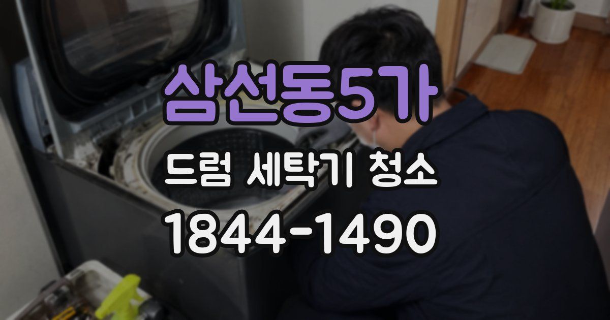 삼선동5가 드럼 세탁기 청소