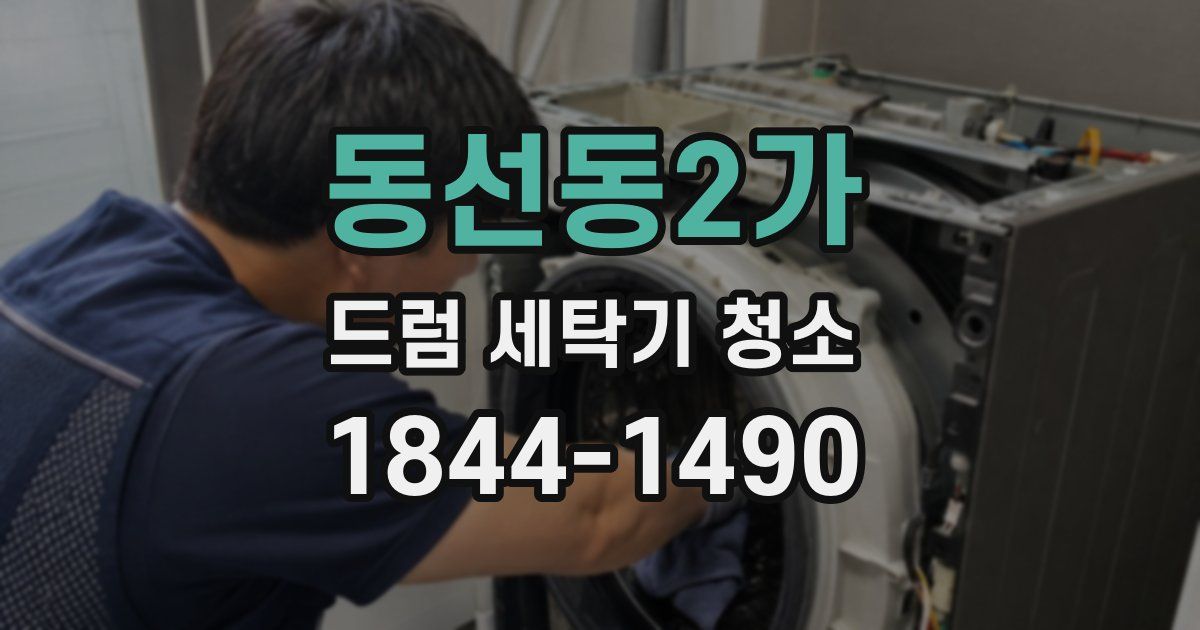 동선동2가 드럼 세탁기 청소