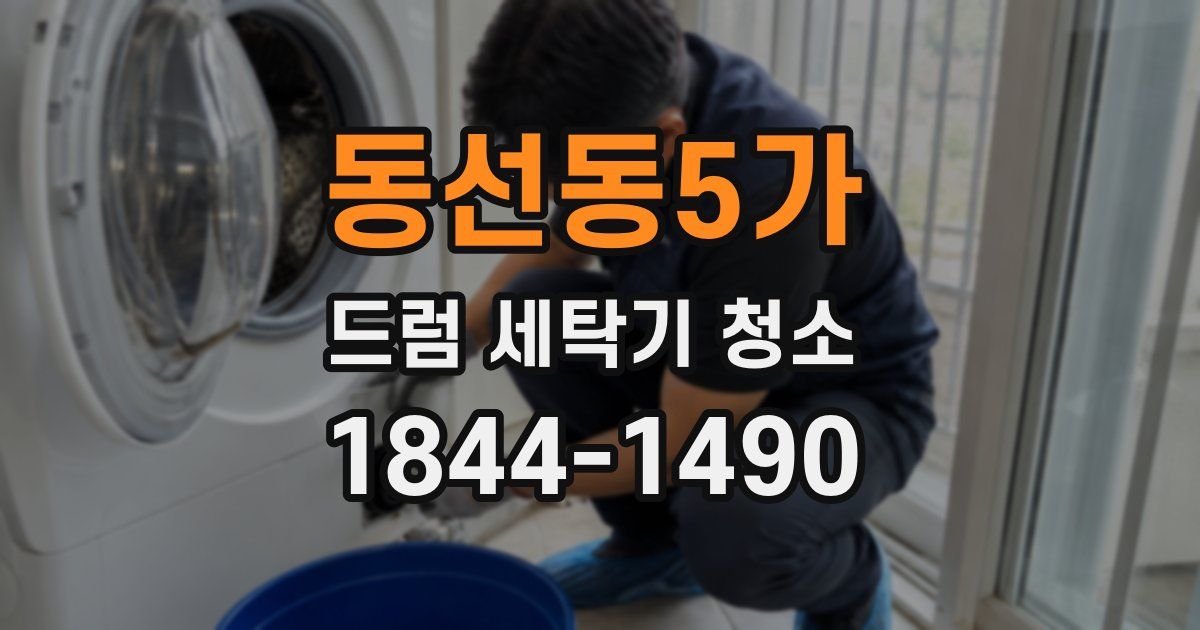동선동5가 드럼 세탁기 청소