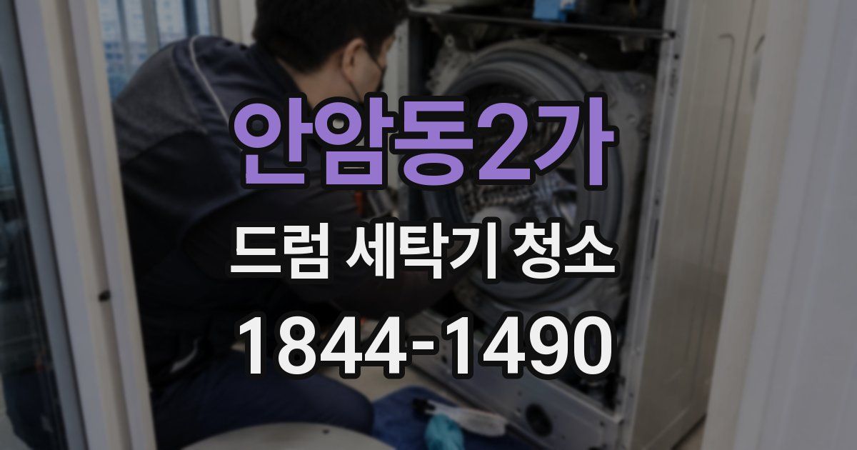 안암동2가 드럼 세탁기 청소