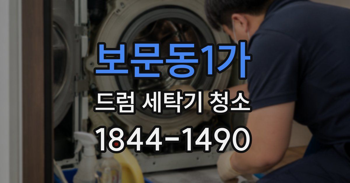 보문동1가 드럼 세탁기 청소