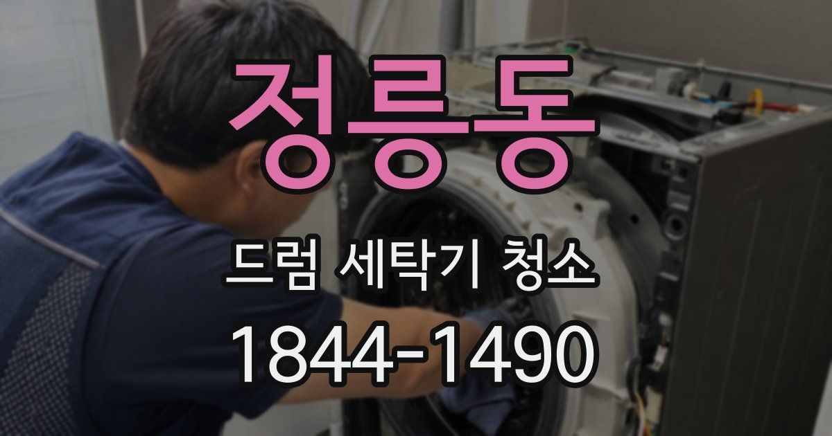 정릉동 드럼 세탁기 청소