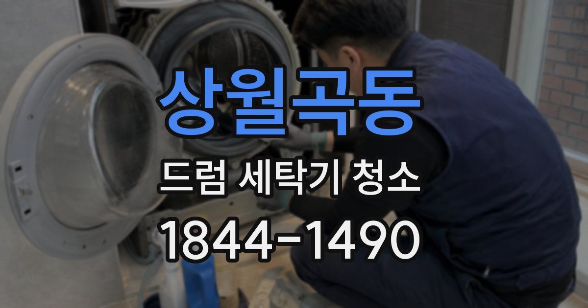상월곡동 드럼 세탁기 청소