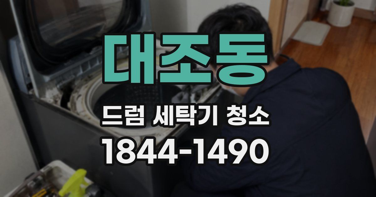 대조동 드럼 세탁기 청소