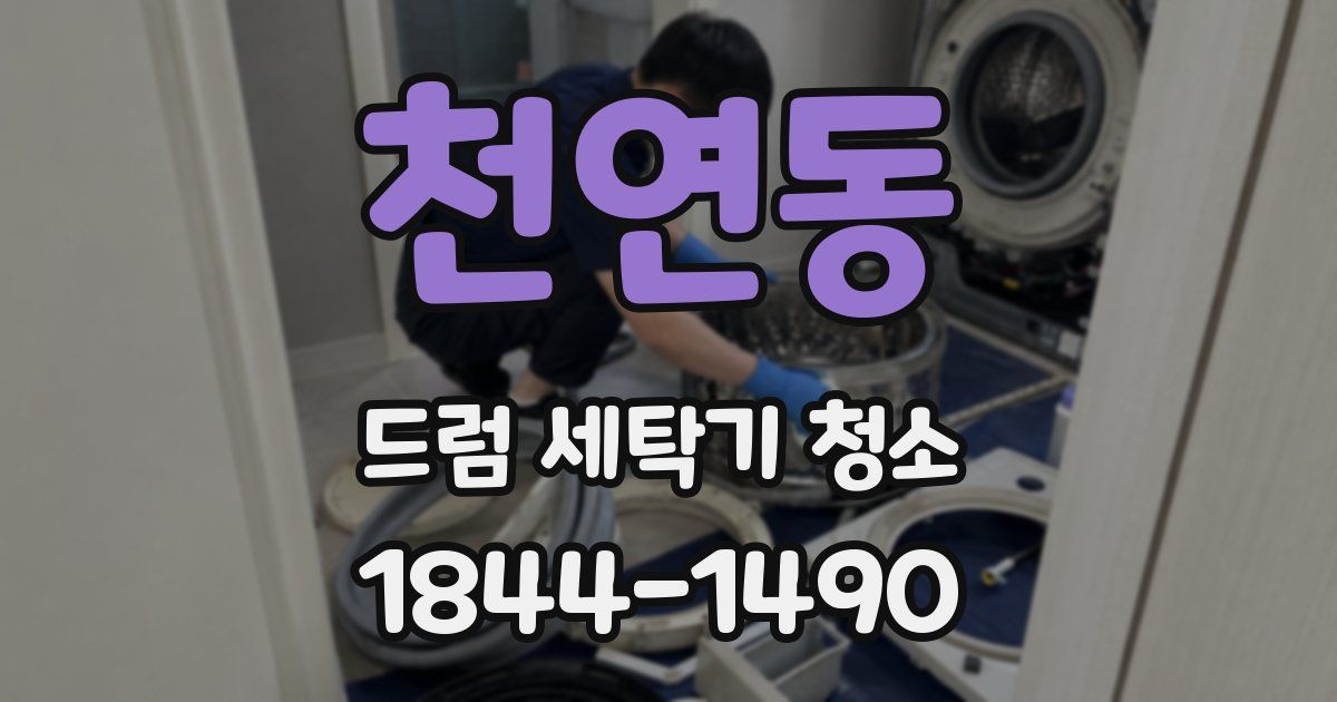 천연동 드럼 세탁기 청소