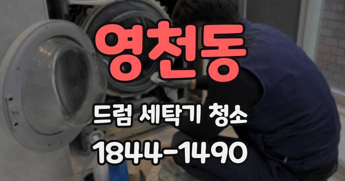 영천동 드럼 세탁기 청소