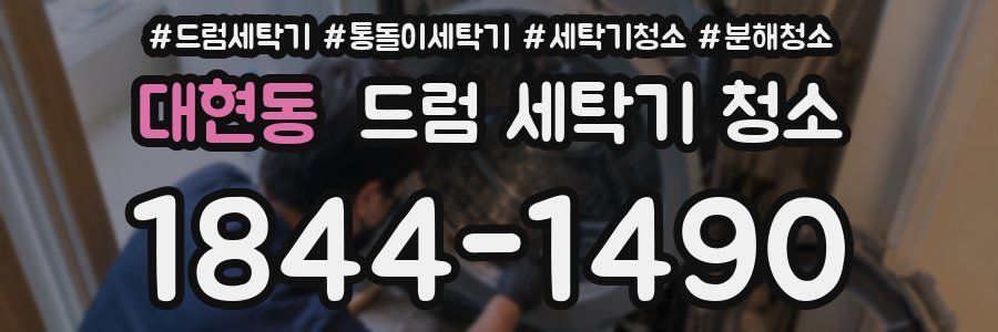 대현동 드럼 세탁기 청소