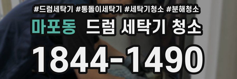 마포동 드럼 세탁기 청소