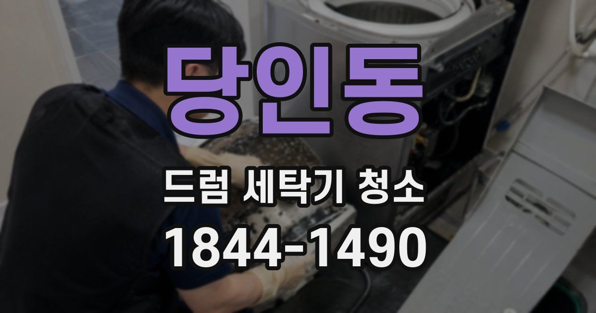 당인동 드럼 세탁기 청소