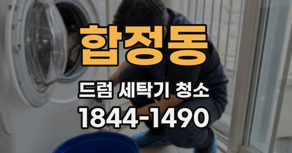 합정동 드럼 세탁기 청소