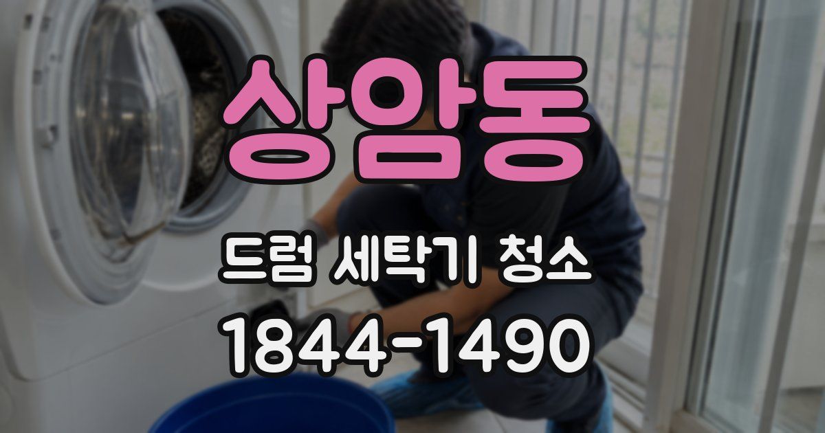 상암동 드럼 세탁기 청소