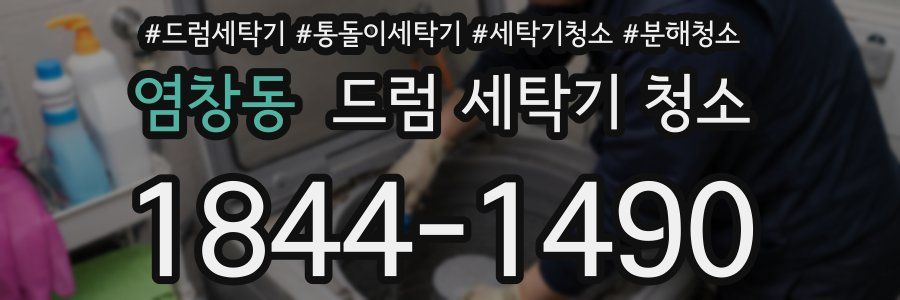 염창동 드럼 세탁기 청소