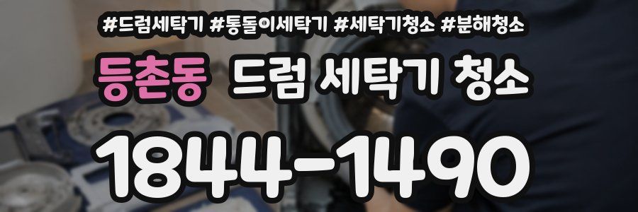 등촌동 드럼 세탁기 청소