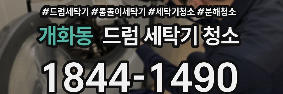 개화동 드럼 세탁기 청소