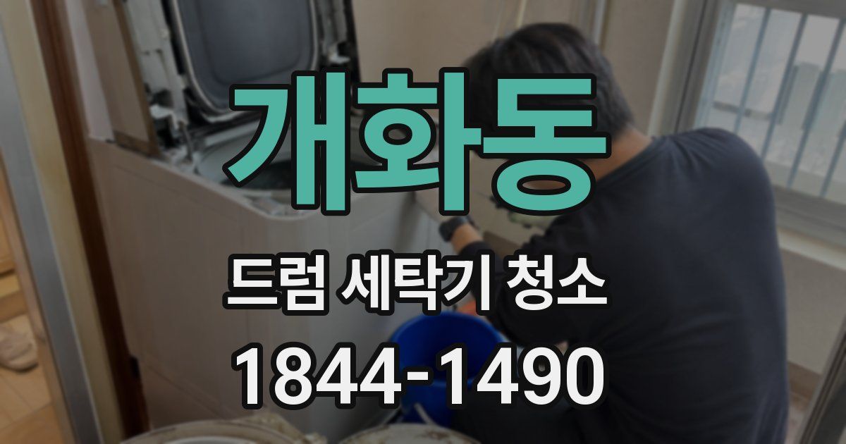 개화동 드럼 세탁기 청소