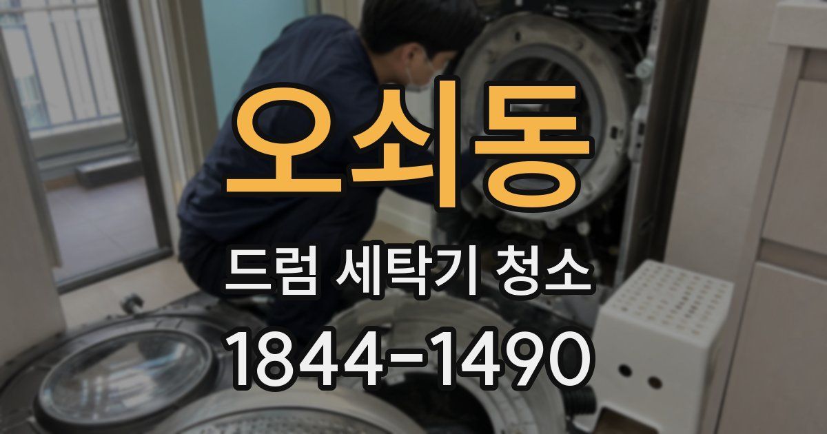 오쇠동 드럼 세탁기 청소