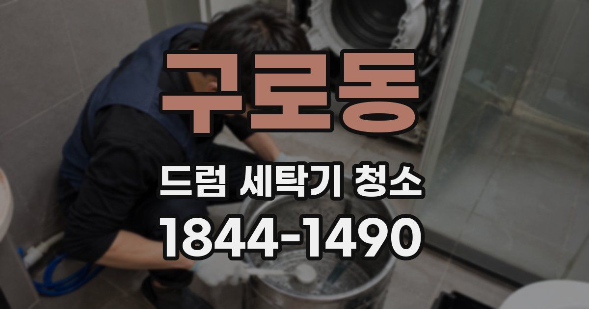 구로동 드럼 세탁기 청소