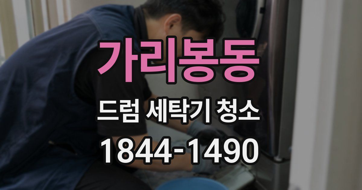 가리봉동 드럼 세탁기 청소