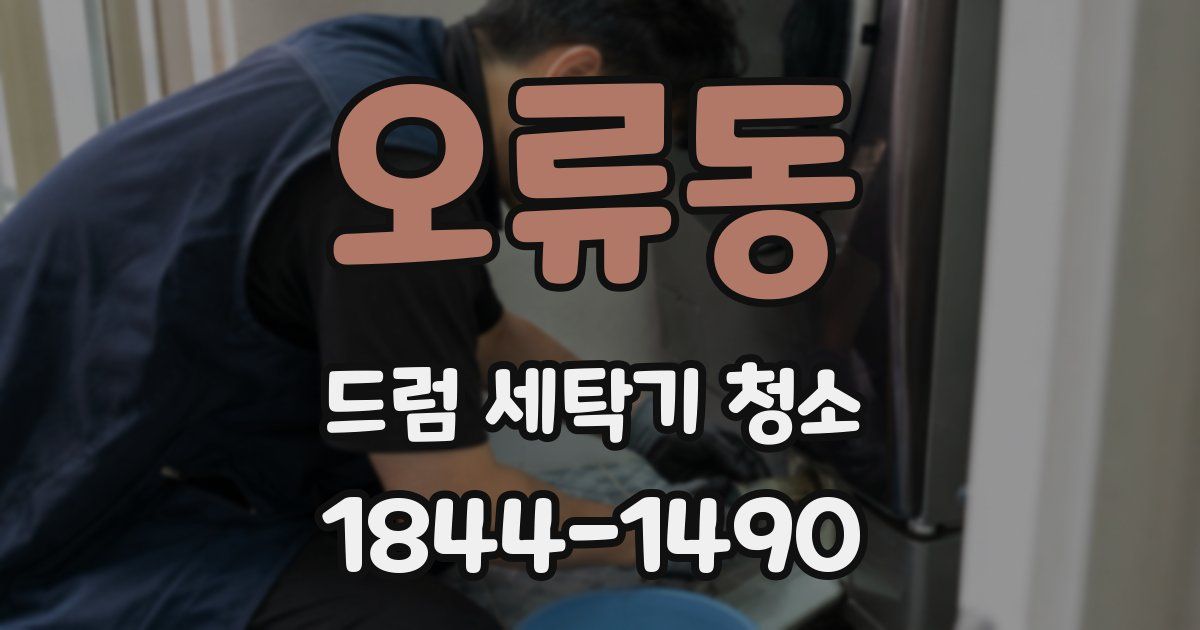 오류동 드럼 세탁기 청소