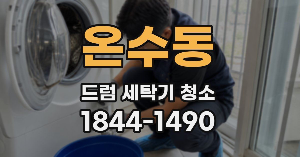 온수동 드럼 세탁기 청소