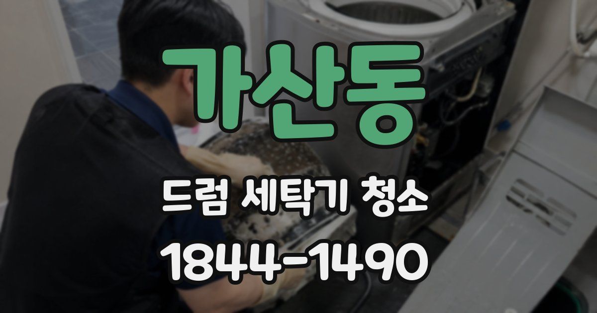 가산동 드럼 세탁기 청소
