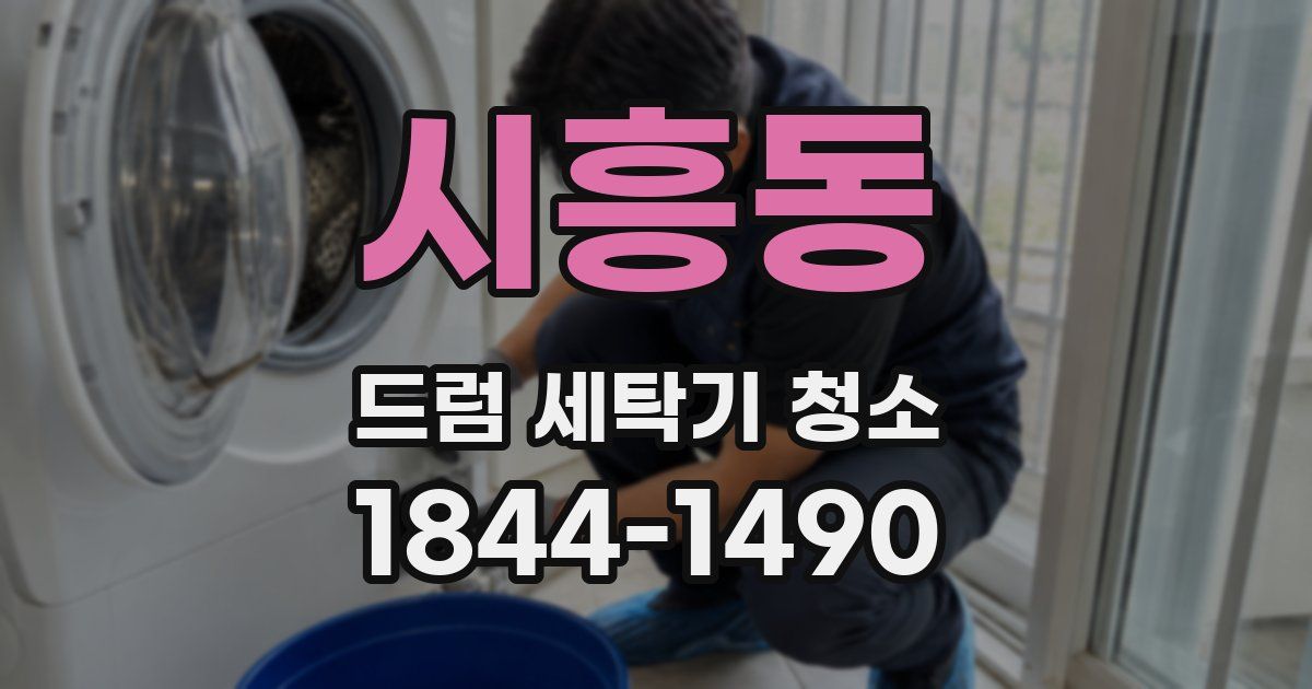 시흥동 드럼 세탁기 청소
