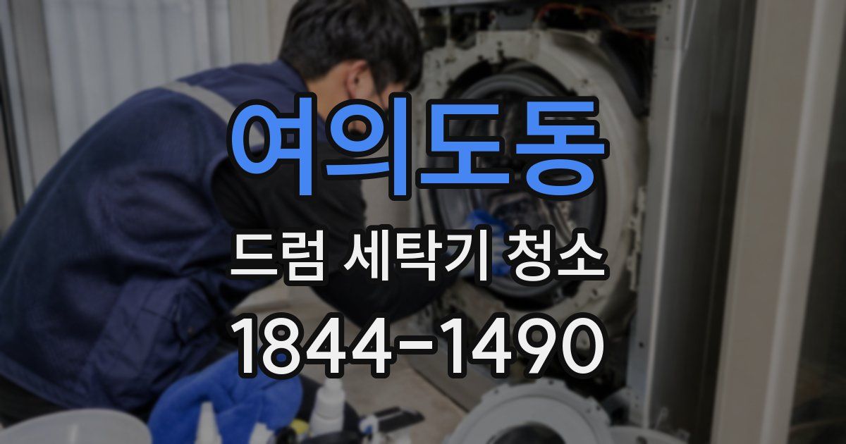 여의도동 드럼 세탁기 청소