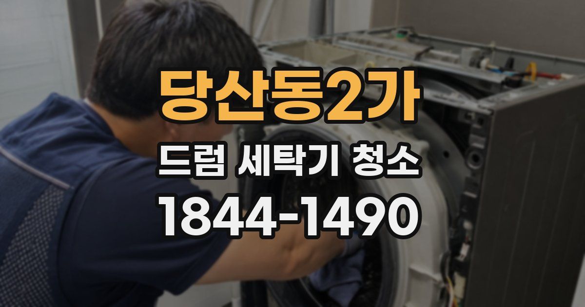 당산동2가 드럼 세탁기 청소