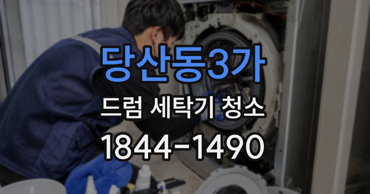 당산동3가 드럼 세탁기 청소