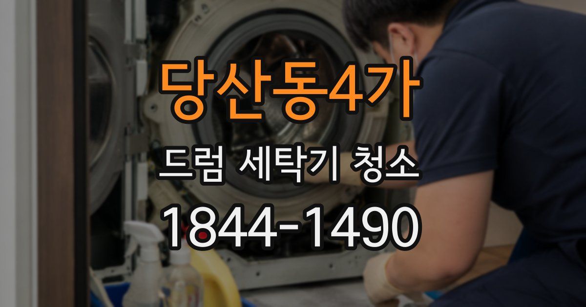 당산동4가 드럼 세탁기 청소