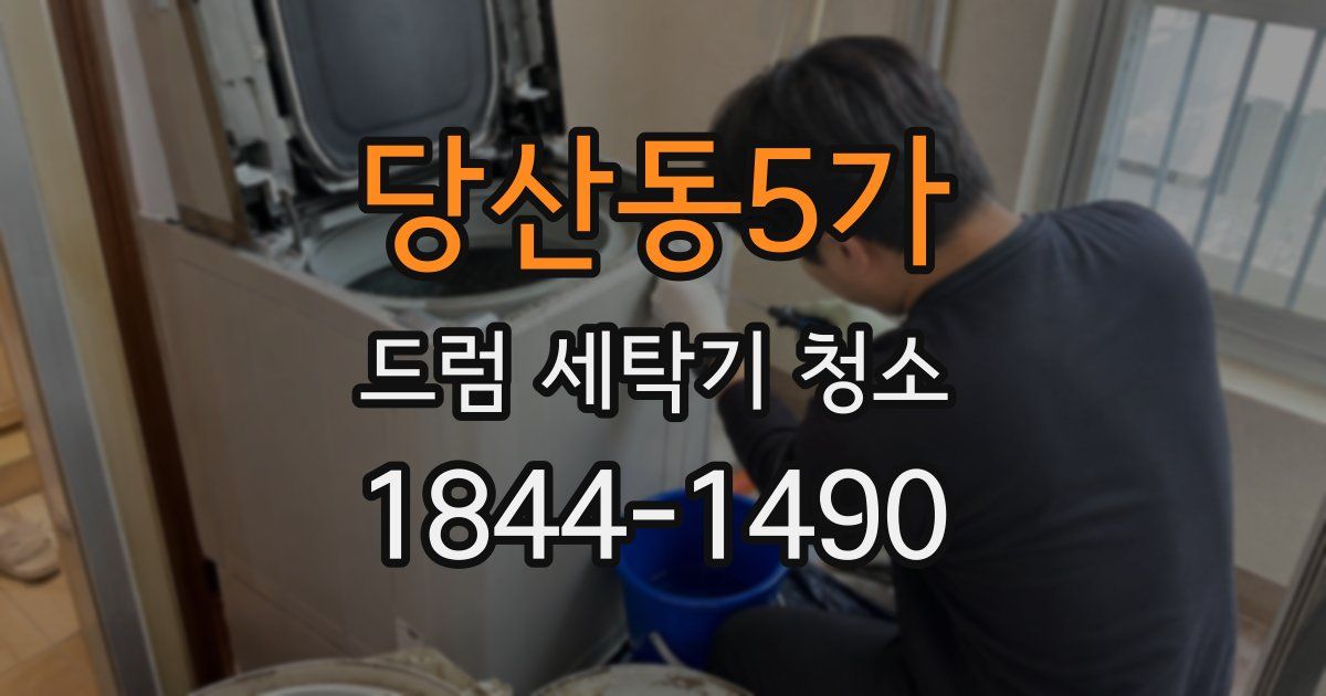 당산동5가 드럼 세탁기 청소