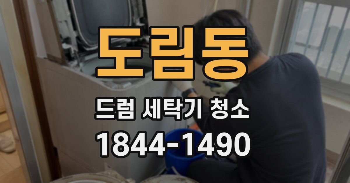 도림동 드럼 세탁기 청소