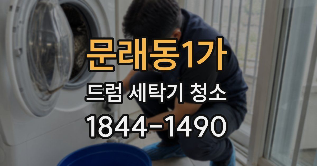 문래동1가 드럼 세탁기 청소