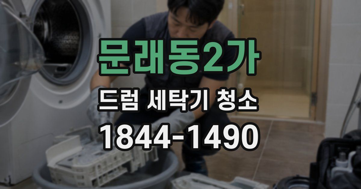 문래동2가 드럼 세탁기 청소