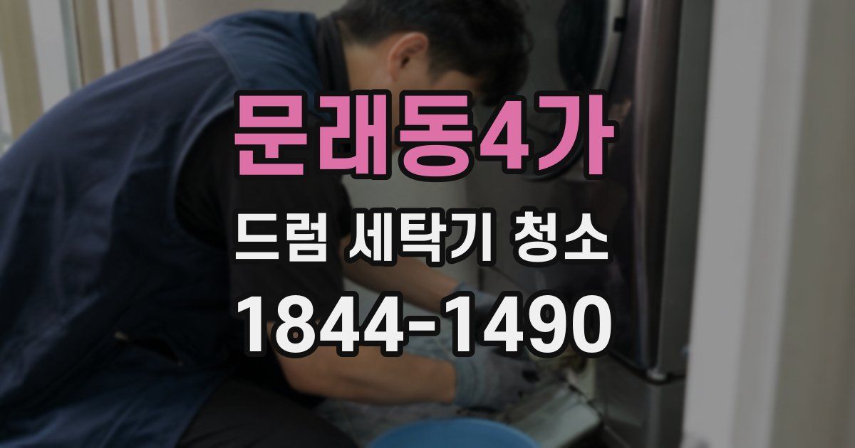 문래동4가 드럼 세탁기 청소