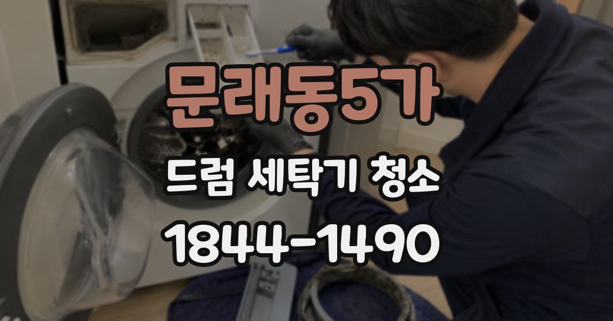 문래동5가 드럼 세탁기 청소