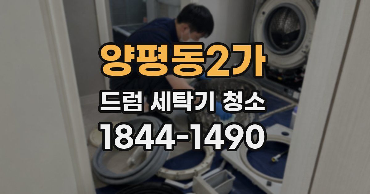 양평동2가 드럼 세탁기 청소