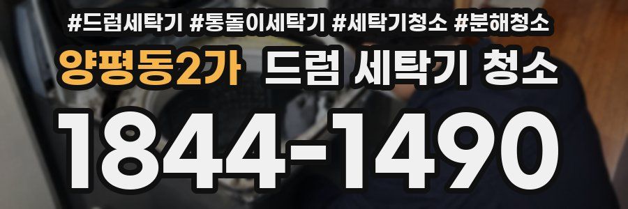 양평동2가 드럼 세탁기 청소