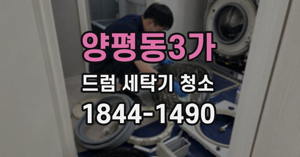 양평동3가 드럼 세탁기 청소