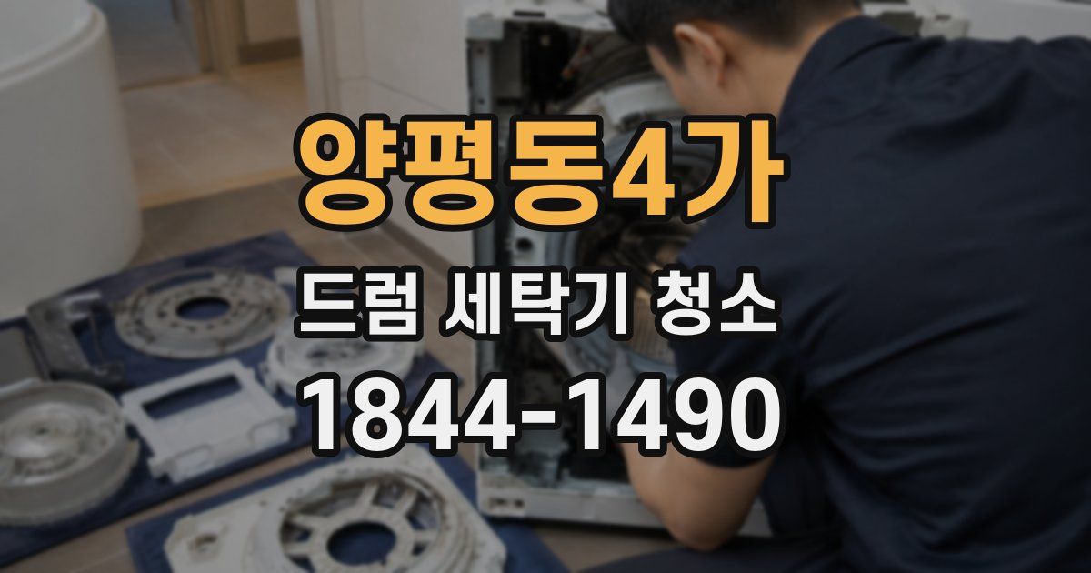 양평동4가 드럼 세탁기 청소
